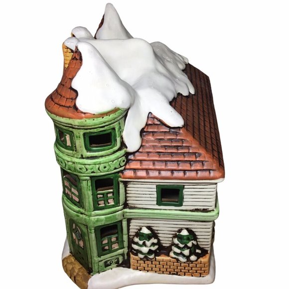 Lefton Christmas Apothecary Building #06900 Geo Z. Lefton Ceramic 1988 - Picture 10 of 14